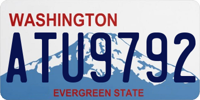 WA license plate ATU9792