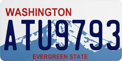 WA license plate ATU9793