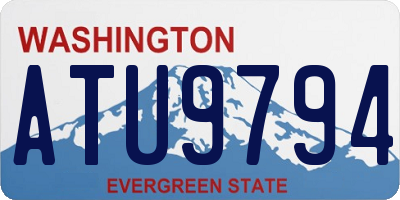 WA license plate ATU9794