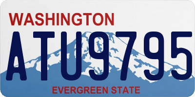 WA license plate ATU9795