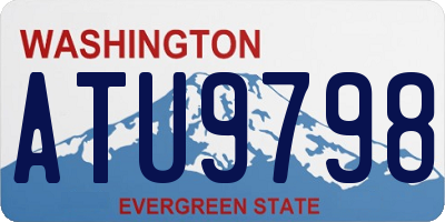 WA license plate ATU9798