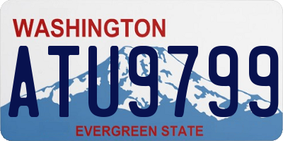WA license plate ATU9799