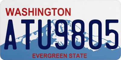 WA license plate ATU9805
