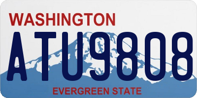 WA license plate ATU9808