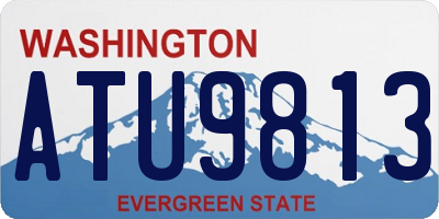 WA license plate ATU9813