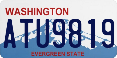 WA license plate ATU9819