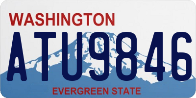 WA license plate ATU9846