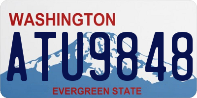 WA license plate ATU9848