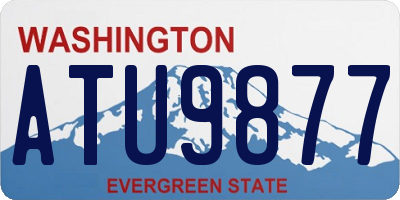 WA license plate ATU9877