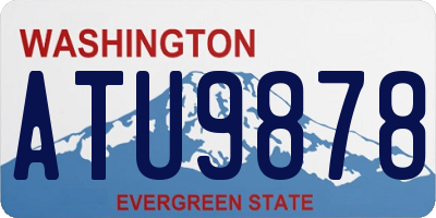 WA license plate ATU9878