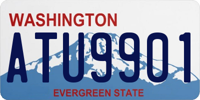 WA license plate ATU9901