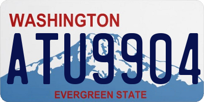 WA license plate ATU9904