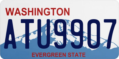 WA license plate ATU9907