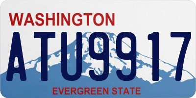 WA license plate ATU9917