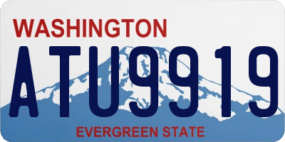 WA license plate ATU9919