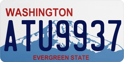 WA license plate ATU9937
