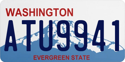 WA license plate ATU9941