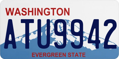 WA license plate ATU9942