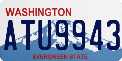 WA license plate ATU9943