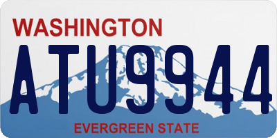 WA license plate ATU9944
