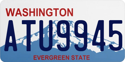 WA license plate ATU9945
