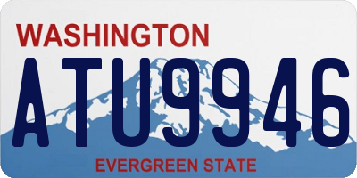 WA license plate ATU9946