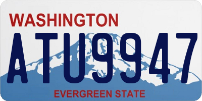 WA license plate ATU9947