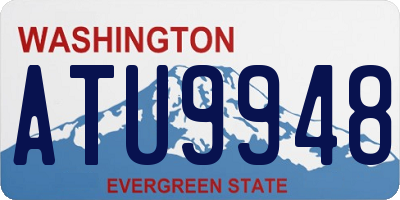 WA license plate ATU9948