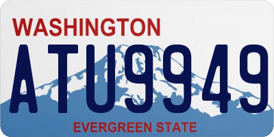 WA license plate ATU9949