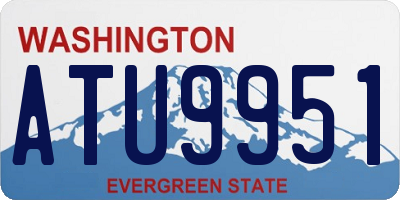 WA license plate ATU9951