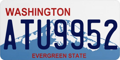 WA license plate ATU9952