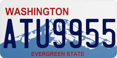 WA license plate ATU9955