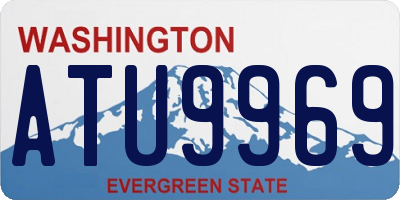 WA license plate ATU9969