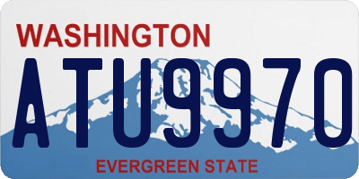 WA license plate ATU9970