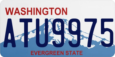 WA license plate ATU9975