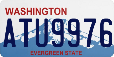WA license plate ATU9976