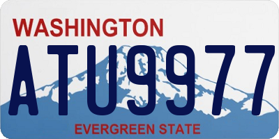 WA license plate ATU9977