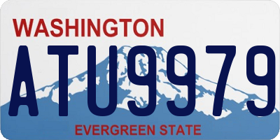 WA license plate ATU9979