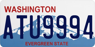 WA license plate ATU9994