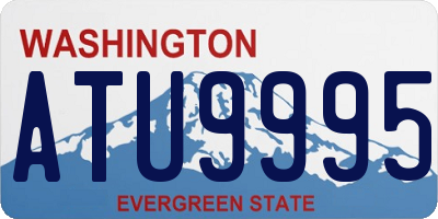 WA license plate ATU9995