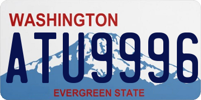 WA license plate ATU9996