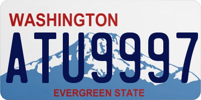 WA license plate ATU9997