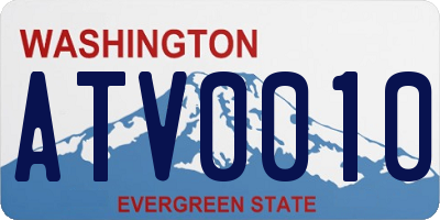 WA license plate ATV0010