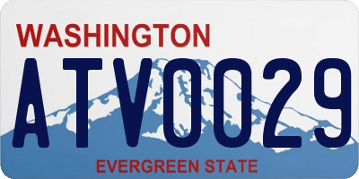 WA license plate ATV0029