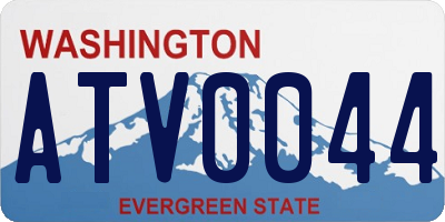 WA license plate ATV0044