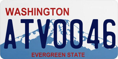 WA license plate ATV0046