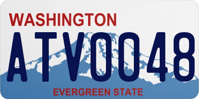 WA license plate ATV0048
