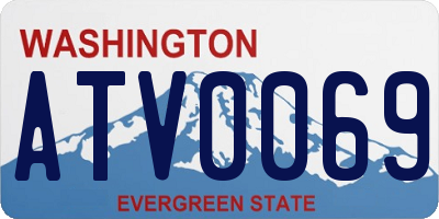 WA license plate ATV0069