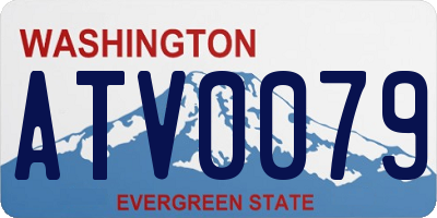 WA license plate ATV0079