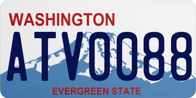 WA license plate ATV0088